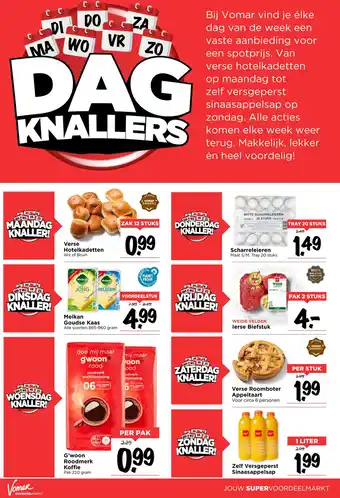 Vomar Voordeelmarkt DAG KNALLERS aanbieding