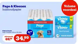 Bol.com Page & Kleenex huishoudpapier aanbieding