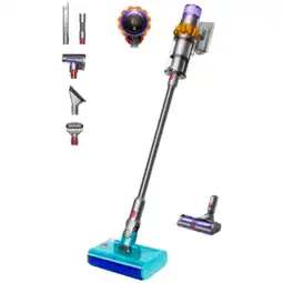 MediaMarkt Dyson V15 Detect + Car Cleaning Kit Submarine Head - Steelstofzuiger Accuduur 60 Min Geel/nikkel aanbieding