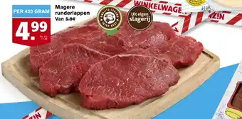 Hoogvliet Magere runderlappen 450g aanbieding