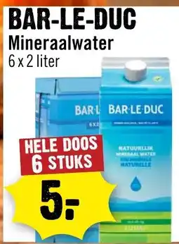 Dirck 3 Bar-le-Duc Mineraalwater aanbieding