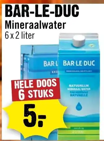 Dirck 3 Bar-le-Duc Mineraalwater aanbieding