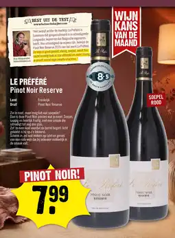 Dirck 3 Le Préféré Pinot Noir Reserve aanbieding
