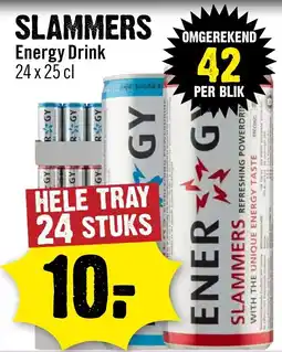Dirck 3 slammers energy drink aanbieding