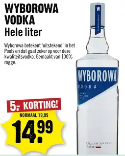 Dirck 3 Wyborowa Vodka aanbieding