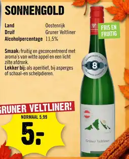 Dirck 3 sonnengold grüner veltliner aanbieding