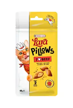 Pets Place Lara Pillows Hairball Control Treats - Kauwsnacks - Rund 60 g aanbieding