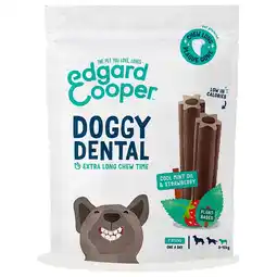 Pets Place Edgard&Cooper Doggy Dental Mint Oil & Strawberry - Gebitsverzorgende snacks - 7 stuks aanbieding