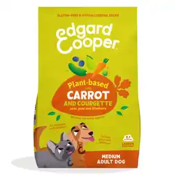 Pets Place Edgard&Cooper Plant-based Carrot and Courgette Medium Adult - Hondenbrokken - 1 kg aanbieding