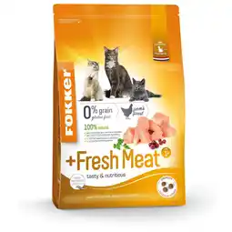 Pets Place Fokker Fresh Meat - Kattenbrokken - Kip 2,5 kg aanbieding