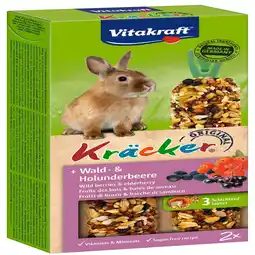 Pets Place Vitakraft Konijn Kracker - Knaagstick - Bosbessen aanbieding
