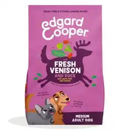 Pets Place Edgard&Cooper Fresh Venison and Duck Medium Adult - Hondenbrokken - 2,5 kg aanbieding