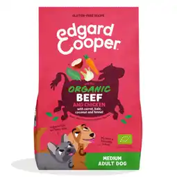 Pets Place Edgard&Cooper Bio Organic Beef and Chicken Medium Adult - Hondenbrokken - 2,5 kg aanbieding