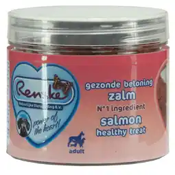 Pets Place Renske Gezonde Beloning Hartjes - Trainingssnacks - 100 g Zalm aanbieding