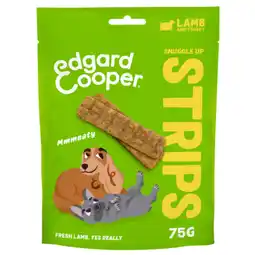 Pets Place Edgard&Cooper Stripes Lamb and Turkey - Kauwsnacks - 75 g aanbieding