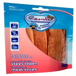 Pets Place Renske Vleesrepen - Verwensnacks - 100 g Zalm&Groente aanbieding