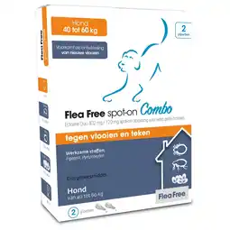 Pets Place Flea Free Spot-On Combo Hond - Vlo - 40-60kg 2 pip aanbieding