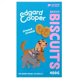 Pets Place Edgard&Cooper Biscuits Salmon and Chicken - Kauwsnacks - 400 g aanbieding