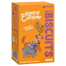 Pets Place Edgard&Cooper Biscuits Chicken - Kauwsnacks - 400 g aanbieding