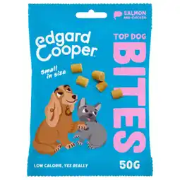 Pets Place Edgard&Cooper Bites Small Salmon and Chicken - Kauwsnacks - 50 g aanbieding