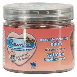 Pets Place Renske Kat Beloning Hartjes - Verwensnacks - 100 g Zalm aanbieding