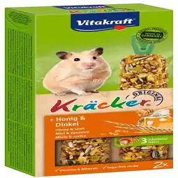 Pets Place Vitakraft Hamster Kracker - Knaagstick - Honing aanbieding