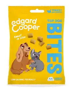 Pets Place Edgard&Cooper Bites Small Turkey and Chicken - Kauwsnacks - 50 g aanbieding