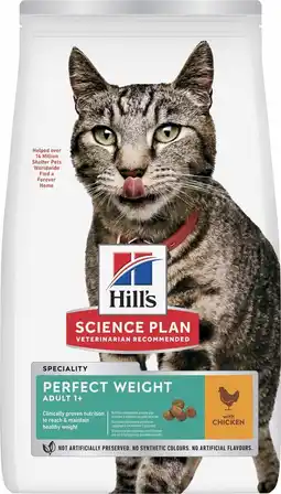 Pets Place Hill's Science Plan Perfect Weight Adult - Kattenbrokken - Kip 7 kg aanbieding