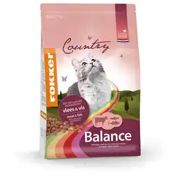 Pets Place Fokker Country Balance - Kattenbrokken - Vlees&Vis 2,5 kg aanbieding