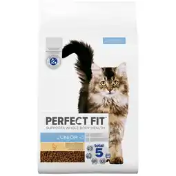 Pets Place Perfect Fit Kat Droog Junior - Kattenbrokken - Kip 7 kg aanbieding
