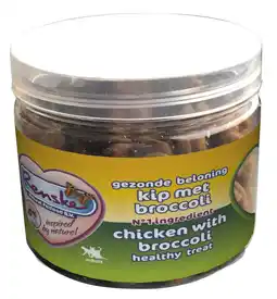 Pets Place Renske Kat Beloning Hartjes - Verwensnacks - 100 g Kip&Broccoli aanbieding