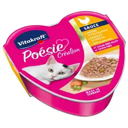 Pets Place Vitakraft Poésie Creation In Saus Alu - Natvoer - 85 g Kip&Kalkoen aanbieding