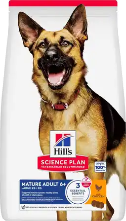 Pets Place Hill's Canine Mature Adult 6+ Large Breed - Hondenbrokken - Kip 14 kg aanbieding