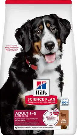 Pets Place Hill's Canine Adult Large Breed - Hondenbrokken - Lam&Rijst 14 kg aanbieding