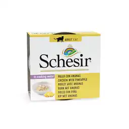 Pets Place Schesir Kat Blik Gelei - Natvoer - 75 g Kip&Ananas aanbieding