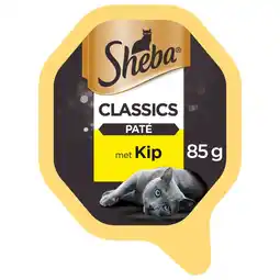 Pets Place Sheba Alu Classic Pate - Natvoer - 85 g Kip aanbieding