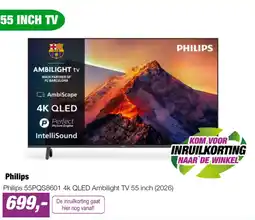 EP Philips Philips 55PQS8601 4k QLED Ambilight TV 55 inch aanbieding