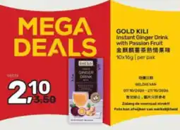 Amazing Oriëntal Gold Kili Instant Ginger Drink with Passion Fruit aanbieding