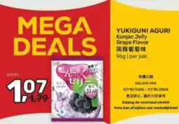 Amazing Oriëntal Yukiguni Aguri Konjac Jelly Grape Flavor aanbieding