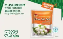 Amazing Oriëntal Mushroom White Fish Ball aanbieding