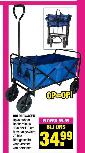 Big Bazar Bolderwagen aanbieding