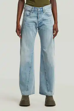Wehkamp G-STAR wide leg jeans light blue denim aanbieding