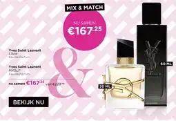 ICI Paris XL Yves Saint Laurent Libre & MYSLF aanbieding