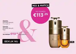 ICI Paris XL Clarins Double Serum Eye & Double Serum Foundation aanbieding