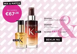 ICI Paris XL Kérastase Elixir Ultime L'huile Originale & Nutritive 8h Magic Night Serum aanbieding