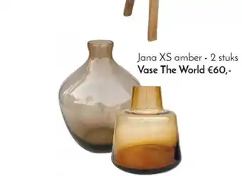 Loods 5 Jana xs amber vase the world aanbieding