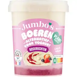 Jumbo Jumbo's Boeren Alternatief voor Yoghurt Bosvruchten 400 g aanbieding