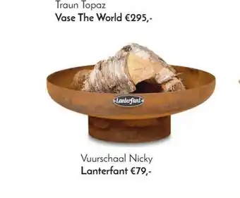 Loods 5 Traun topaz vase the world of vuurschaal nicky lanterfant aanbieding