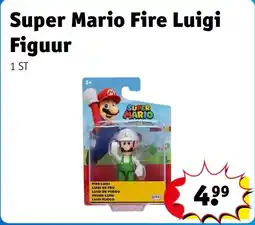 Kruidvat Super Mario Fire Luigi Figuur aanbieding