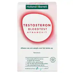 Holland & Barrett App special | Holland & Barrett Testosteron Bloedtest Afnamekit - 1 stuk aanbieding